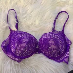 Victoria’s Secret Purple Lace Plunge Bra